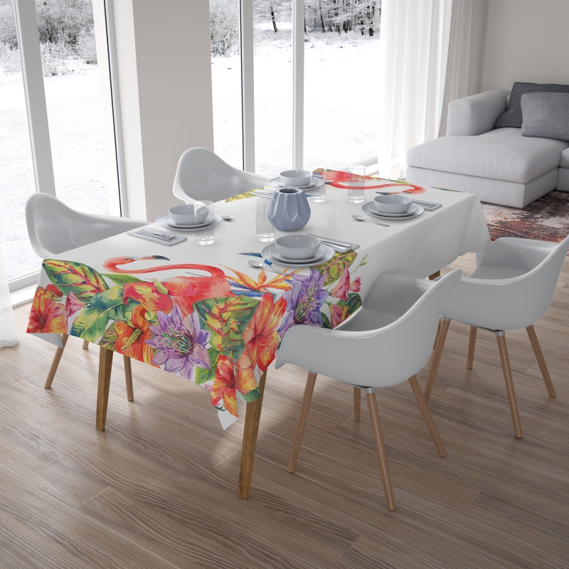 Tablecloth Tropical Flamingo