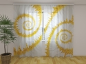 Photo curtains Snail Chamomiles