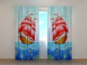 Photo curtains Scarlet Sails