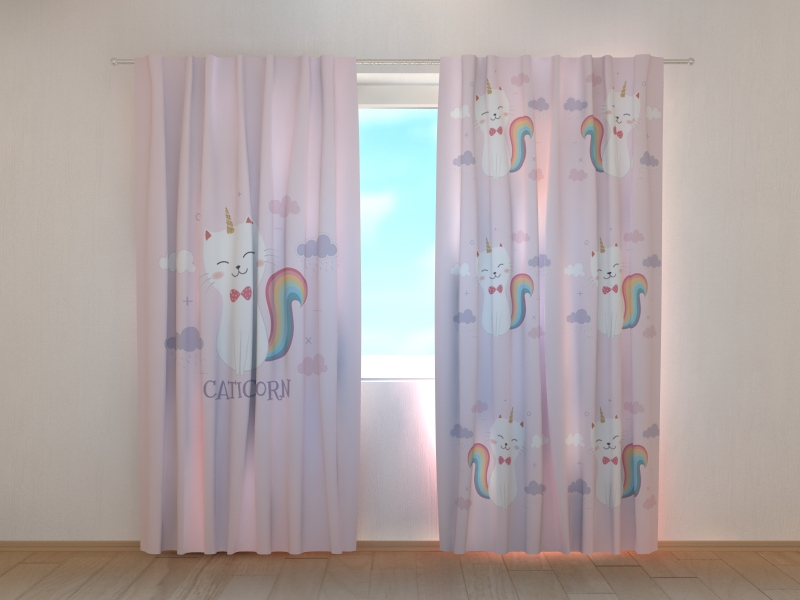 Photo curtains Caticorn Unicorn