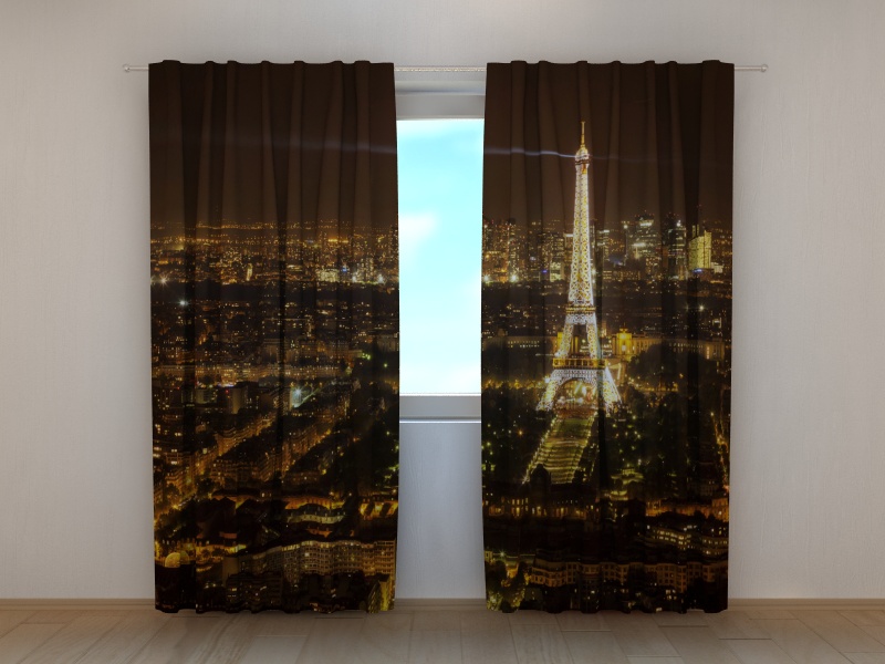 Photo curtains Night Paris