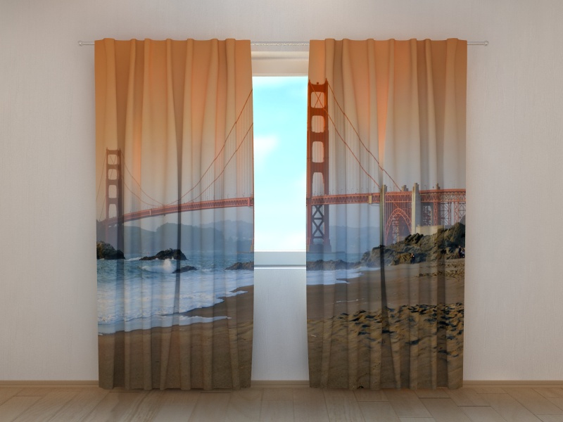 Photo curtains Bridge 1