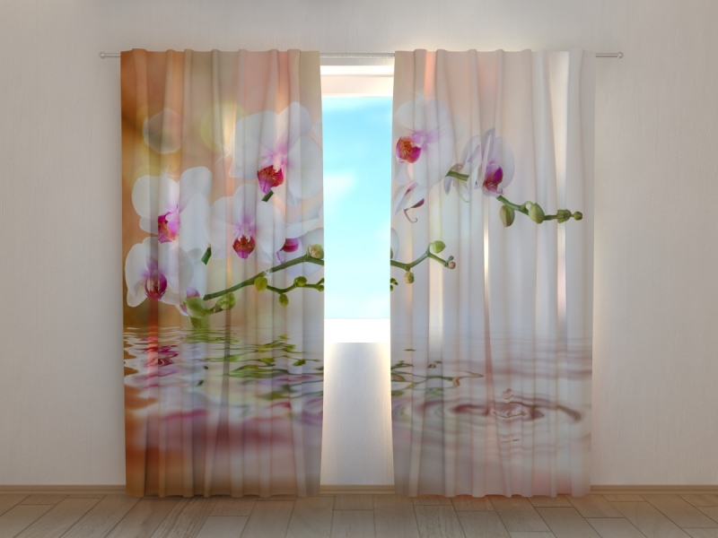 Photo curtains Perfect Orchid