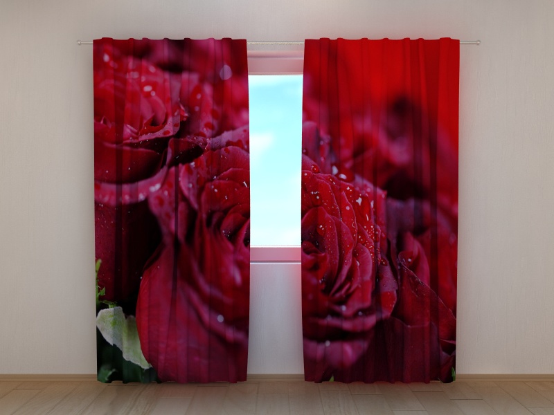 Photo curtains Roses As a Gift