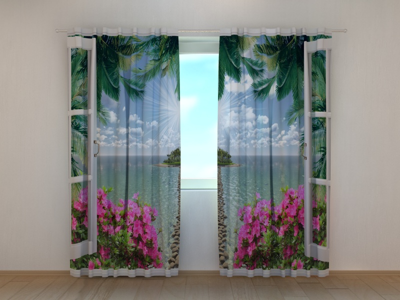 Photo curtains Open Window