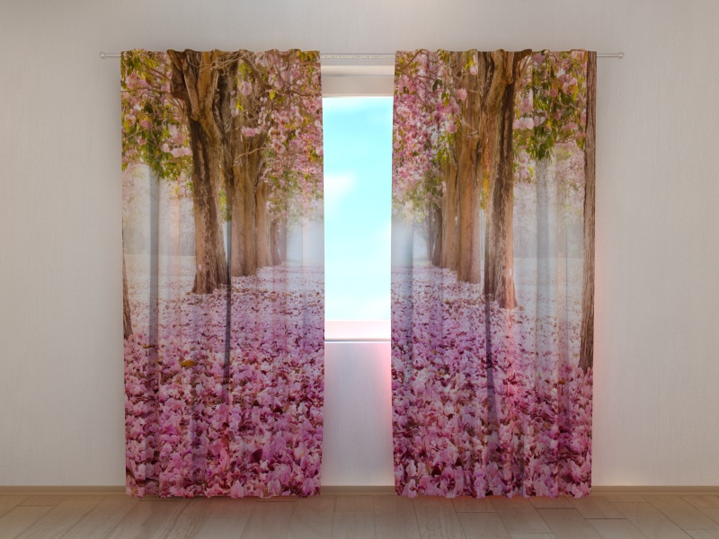 Photo curtains Alley of Magnolias