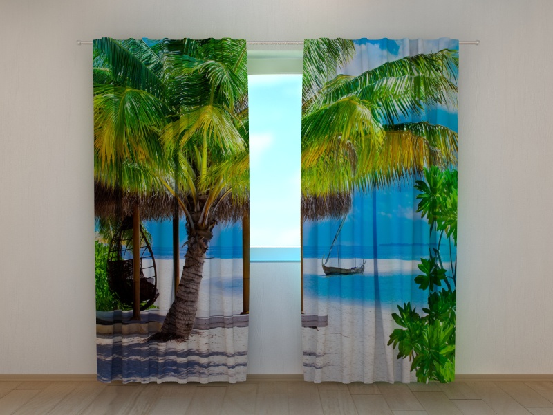 Photo curtains Holiday Paradise