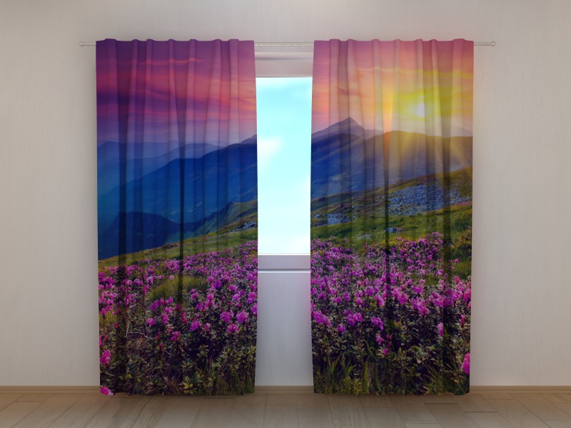 Photo curtains Fantastic Mountains