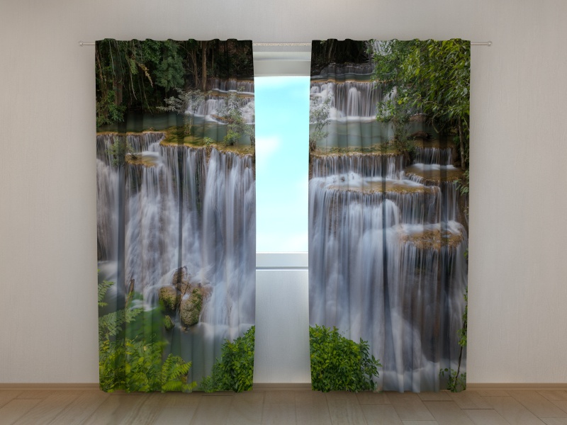 Photo curtains Waterfall in Kanchanaburi 