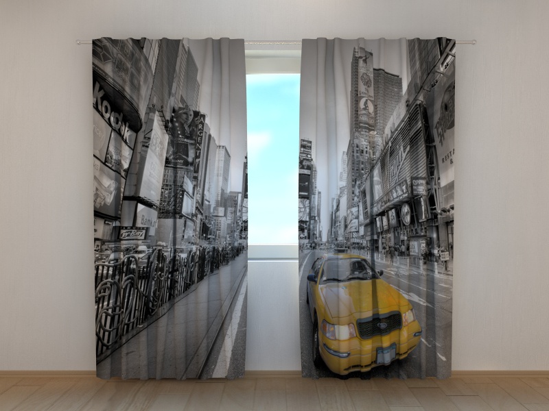 Photo curtains Taxi