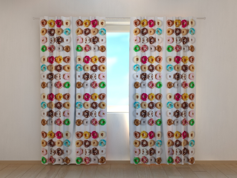 Photo curtains Sweet Donuts