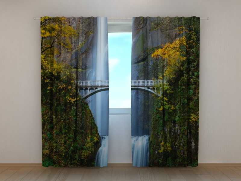 Photo curtains  Multnomah Falls