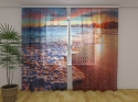 Photo curtains Sunset over Waves