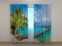 Photo curtains Bungalows in the Maldives