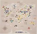 111398 World Map Fototapete