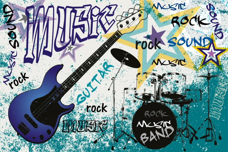 MS-5-0323 Zilā ģitāra