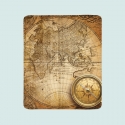 Flīsa pleds Vecais kompass kartē