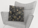 Pillowcase Golden Snowflakes