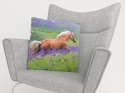 Pillowcase Palomino Horse on the Flowers Field