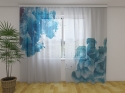 Photo curtains Blue Splashes of Paint