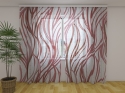 Photo curtains Red Abstract Waves