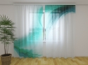 Photo curtains Turquoise Abstraction