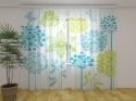 Photo curtains Graphic Flowers