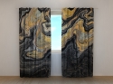 Photo curtains Luxury Golden and Black Marble