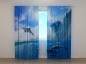 Photo curtains Dolphins
