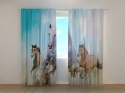 Photo curtains Horses