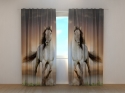Photo curtains Two Horses