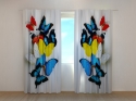 Photo curtains Colorful Butterflies