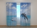Photo curtains Happy Dolphins