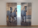 Photo curtains Horses Family