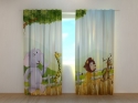 Photo curtains Funny Animals