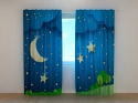 Photo curtains Moon and Stars