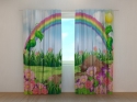 Photo curtains Rainbow over the Glade