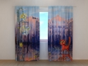 Photo curtains Watercolor Cat