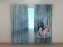 Photo curtains Anime Girl