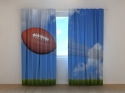 Photo curtains Fast Football Flying