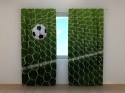 Photo curtains Football Ball in Goal