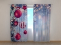 Photo curtains Beautiful Christmas Baubles