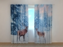 Photo curtains Christmas Noble Deers