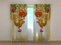 Photo curtains Christmas Golden Glow