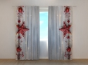 Photo curtains Christmas Red Star 2