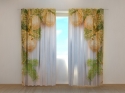 Photo curtains Golden Xmas Bows