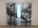 Photo curtains Black and White Bridge