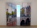 Photo curtains Bridge in Amsterdam