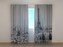 Photo curtains Morning in Paris Black and White