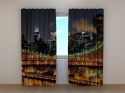 Photo curtains Night Manhattan